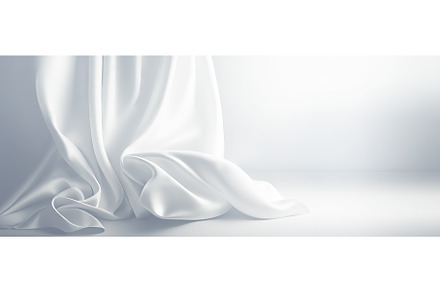 White Silk Background, an Abstract Photo by BazziBa♥