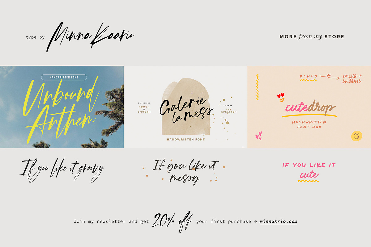 Awesomespill | handlettered font, a Handwritten Font by Minna Kaario (Photo 9 of 9)
