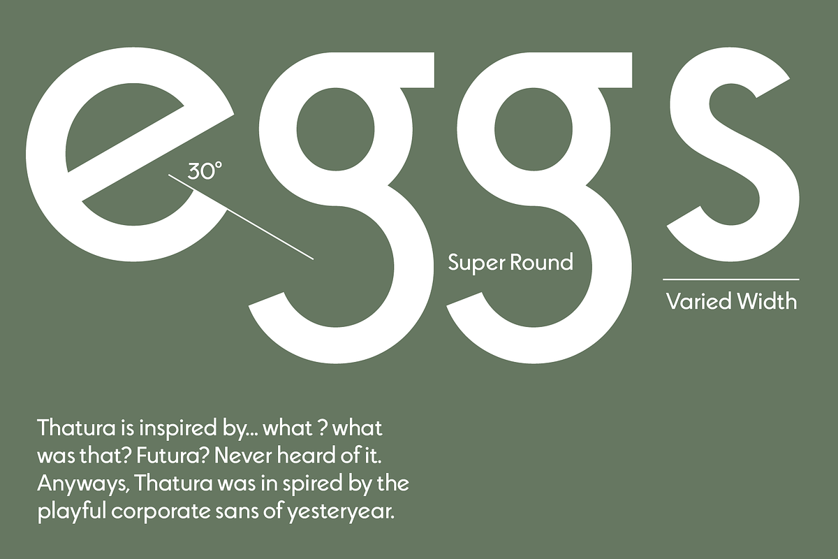 Thatura Geometric Sans Font, a Sans Serif Font by That That Creative (Photo 5 of 19)