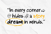 Pen Notes - Notes Handwritten Font, a Handwritten Font by Sensatype (Thumbnail 6 of 12)
