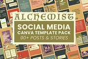 Alchemist Canva Social Media Bundle, a Social Media Template by WorkShy Studio (Thumbnail 1 of 10)