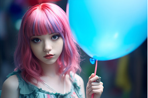 Whimsical Daydream with Crimson, a Person Photo by Beautiful things
