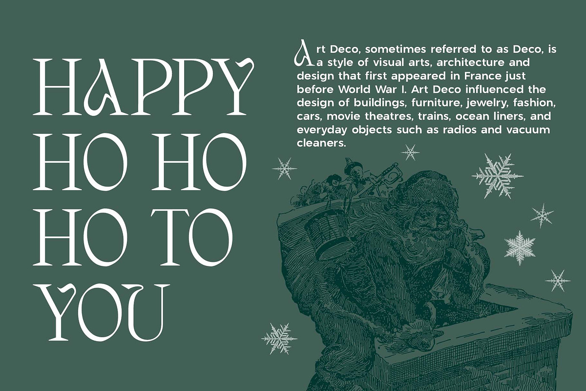 Holiday Season | Christmas Fonts, a Serif Font by Headfonts (Photo 6 of 9)