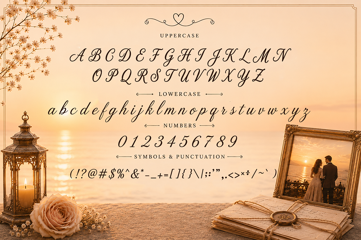 Evermore Lane - Romantic Script Font, a Script Font by overlaytemplates (Photo 4 of 5)
