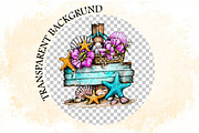 Whimsical Beach Wooden Signs Clipart, an Illustration by SVGArt (Thumbnail 7 of 9)