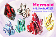 Mermaid and Ocean World, an Illustration by Nadiia Hanina (Thumbnail 3 of 9)