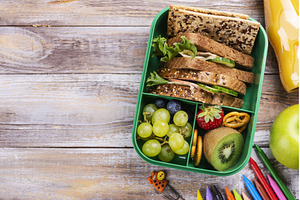 Healthy school lunch box