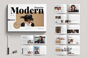 Modern Magazine Template Landscape, a Magazine Template by E-Type (Thumbnail 1 of 7)