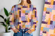 Textured Blocks Pink and Purple Seam, a Pattern Graphic by Sharon Schwalbe (Thumbnail 5 of 5)