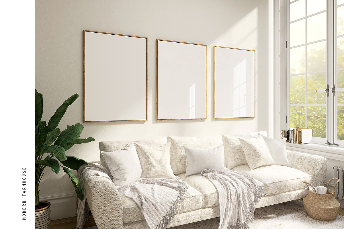 frame mockup bundle farmhouse, a Product Mockup by PinkJellyfish (Photo 5 of 10)