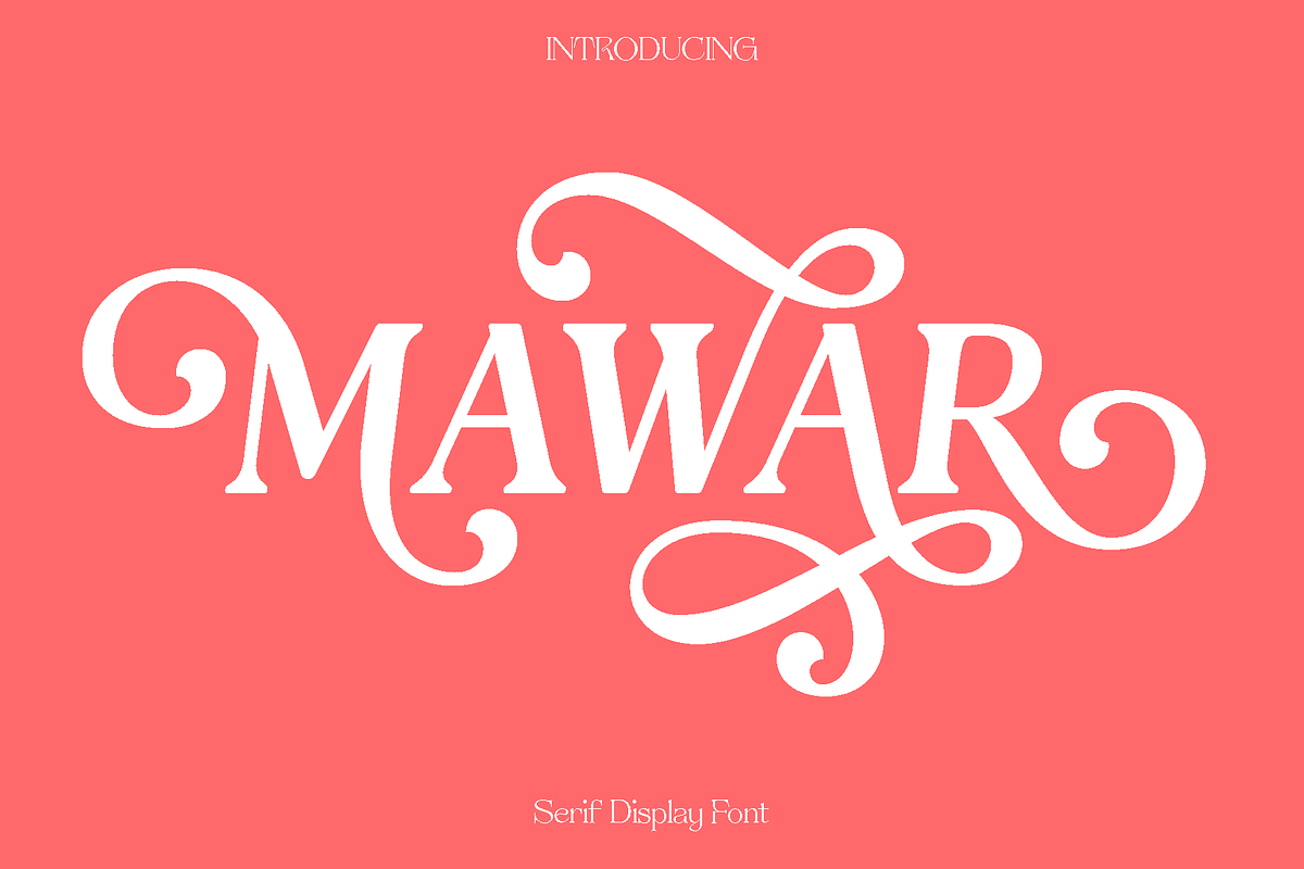 Mawar - Alternate Slant Serif, a Serif Font by Luna Shop (Photo 1 of 9)