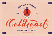Coldcoast - Modern Handwritten Font, a Script Font by PutraCetol Studio (Thumbnail 1 of 11)
