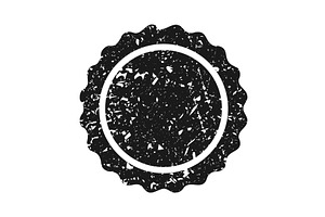 Post stamp, label or badge. Grunge, an Illustration by 32pixels
