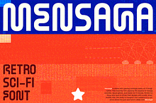 Mensaga - Retro Sci-fi Fonts