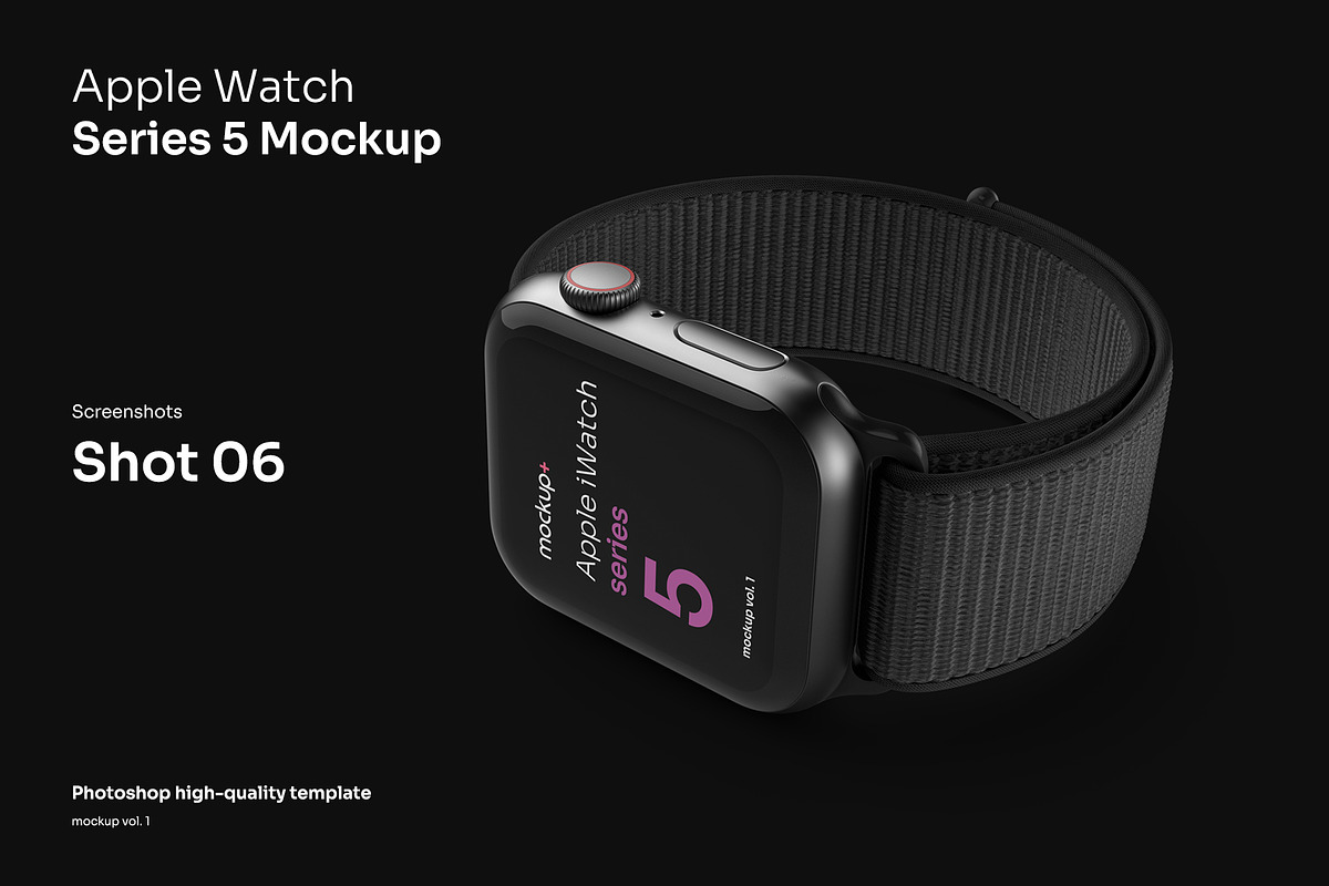 Apple Watch Series 5 Mockup, a Product Mockup by Mockup+ (Photo 7 of 7)