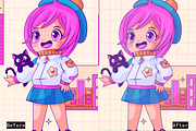90s Anime Photoshop Template Effect, a Preset Add-On by Mock It Up (Thumbnail 5 of 7)