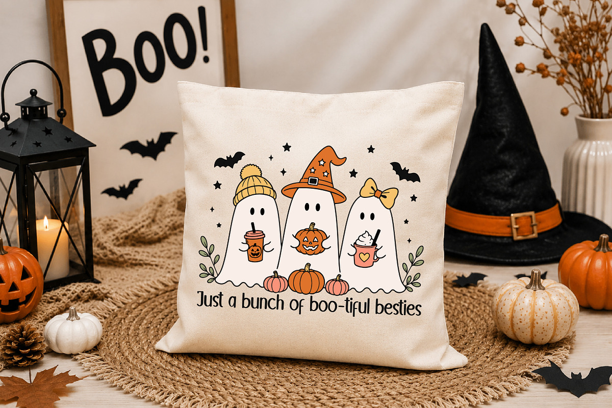 Cute Halloween Ghost PNG, a Seasonal Illustration by Designworld (Photo 3 of 4)