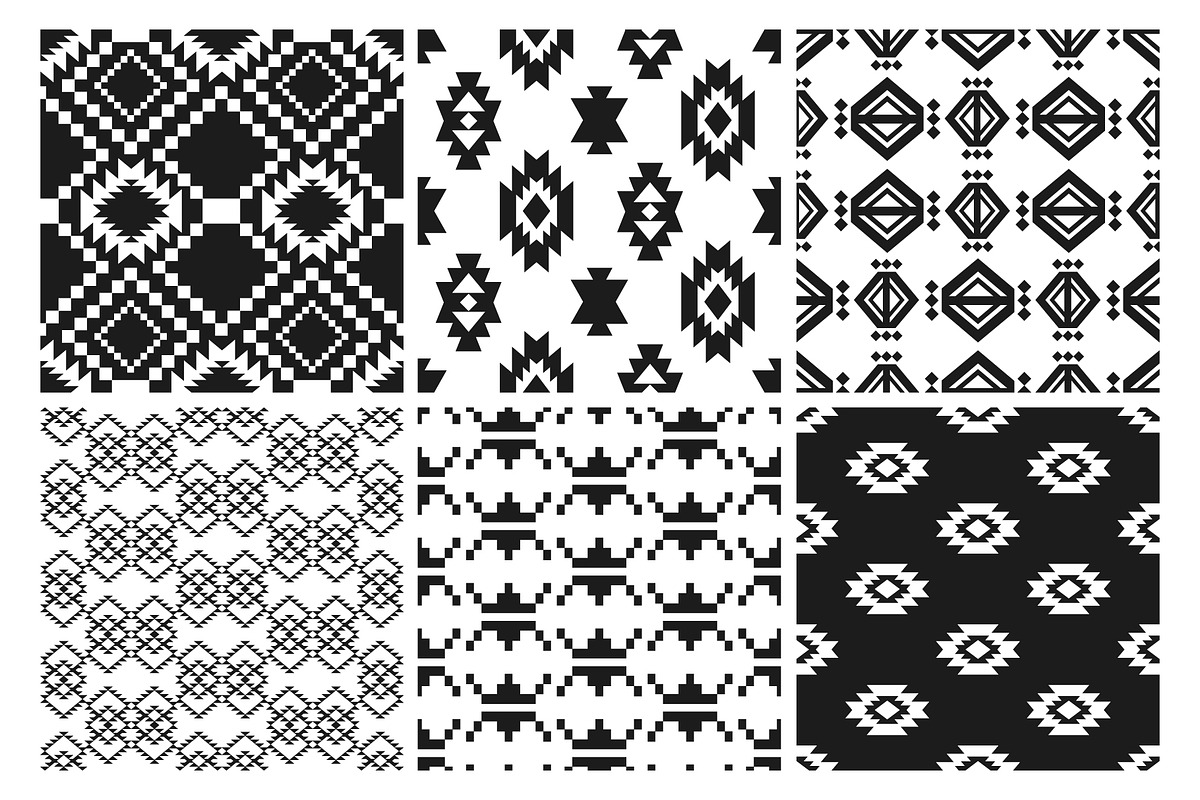 30 Aztec Southwestern Patterns Pack, a Pattern Graphic by Katrinelly (Photo 12 of 15)