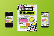 Green Business Investment Flyer Set, a Flyer Template by Aiyari Graphic (Thumbnail 1 of 3)