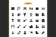 Construction Worker Icons, an Icon by Spacepixel Creative (Thumbnail 3 of 3)