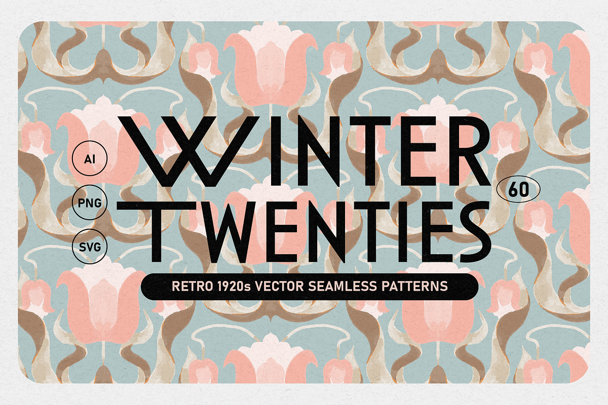 Art Deco Vector Pattern Set, a Texture Illustration by angelainthefields (Photo 1 of 8)