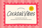 Cocktail Vibes Handwritten Script, a Handwritten Font by operatype.co (Thumbnail 1 of 15)