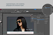 2027 Desk CALENDAR InDesign Template, a Stationery Template by R-studio (Thumbnail 5 of 6)