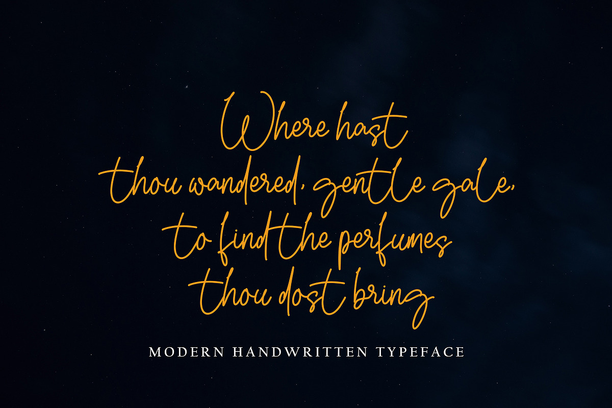 Borttesa, a Handwritten Font by pineungtype (Photo 3 of 9)