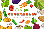 Vegetables in the Vintage Style, a Healthcare Illustration by Alfazet Chronicles (Thumbnail 1 of 15)