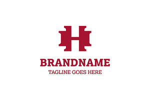 Letter H or HH Unique Logo, a Branding & Logo Template by Pray Art Design Studio