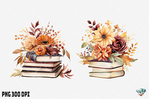 Boho Flower Book Watercolor