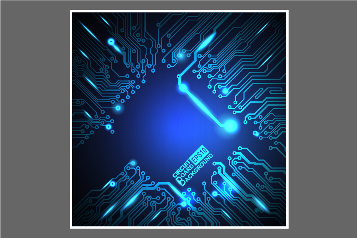 -50% Circuit boards backgrounds set, a Background Graphic by frost_newt (Photo 6 of 11)
