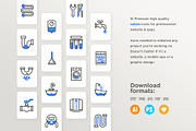 Plumbing | 32 Icons Set, an Outline Icon by Marina Silence (Thumbnail 10 of 17)