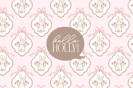 Easter Coquette Seamless Pattern