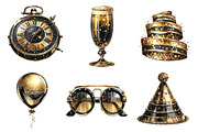 New year clip-art, an Illustration by CreationArt (Thumbnail 4 of 5)