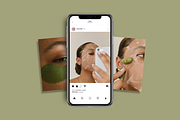 Instagram Mockup for Canva 4:5 Vol2, an iPhone Mockup by rainbojelia (Thumbnail 2 of 9)