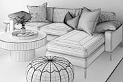 Living A - Neutral Soft, a Furniture 3D Model by 3DCargo (Thumbnail 9 of 10)