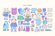 Back to School | 100% Hand Drawn, an Education Illustration by Kristina Chistiakova (Thumbnail 2 of 3)