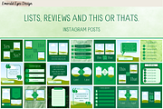 455 Canva Green Instagram Template, a Social Media Template by Emerald Eyes Design (Thumbnail 4 of 12)