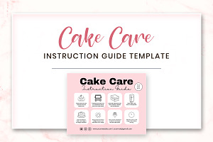 Cake Care Instruction Guide