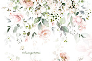 Pink watercolor flowers & herbs, an Illustration by Lisima (Thumbnail 10 of 11)