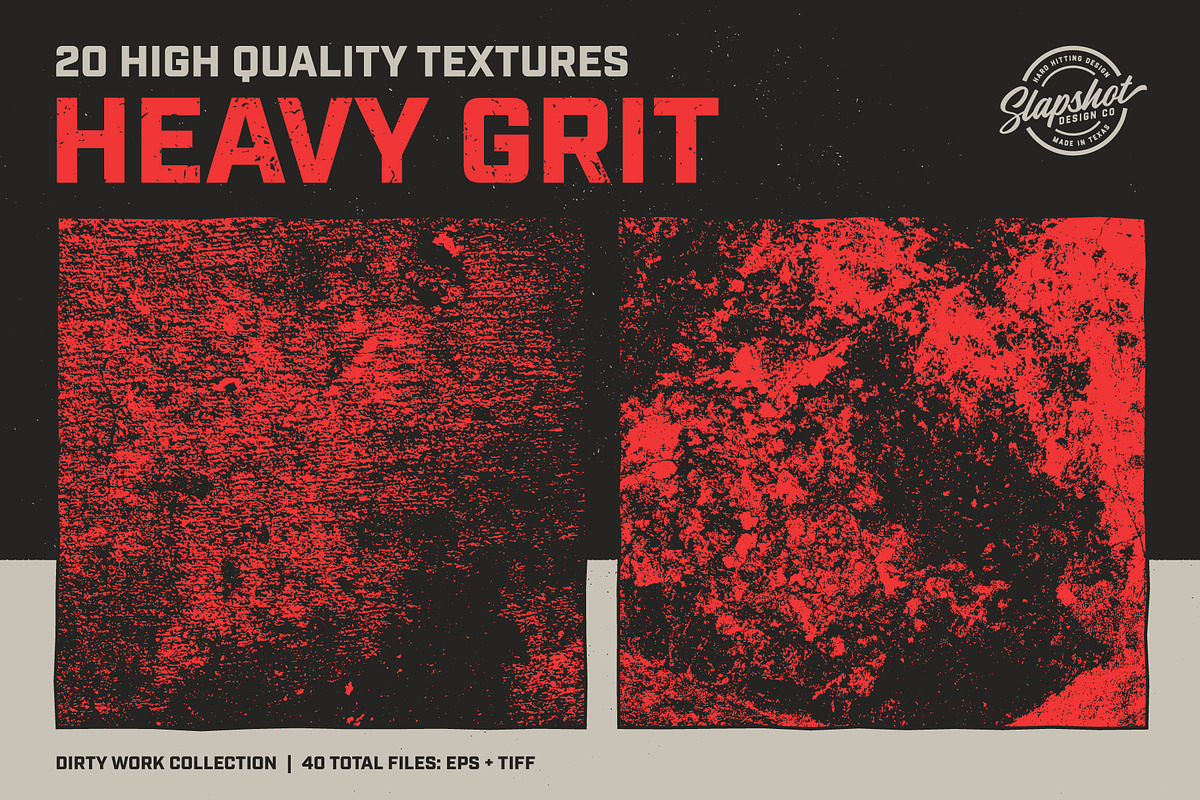 Heavy Grit Texture Pack, a Texture Graphic by Slapshot Design Co (Photo 1 of 7)