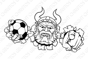 Viking Soccer Football Ball Sports, a Texture Illustration by Christos Georghiou