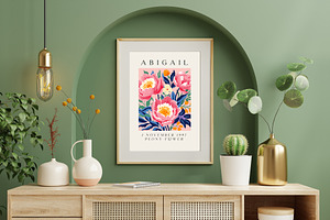 Birth Month Flower Market Wall Art