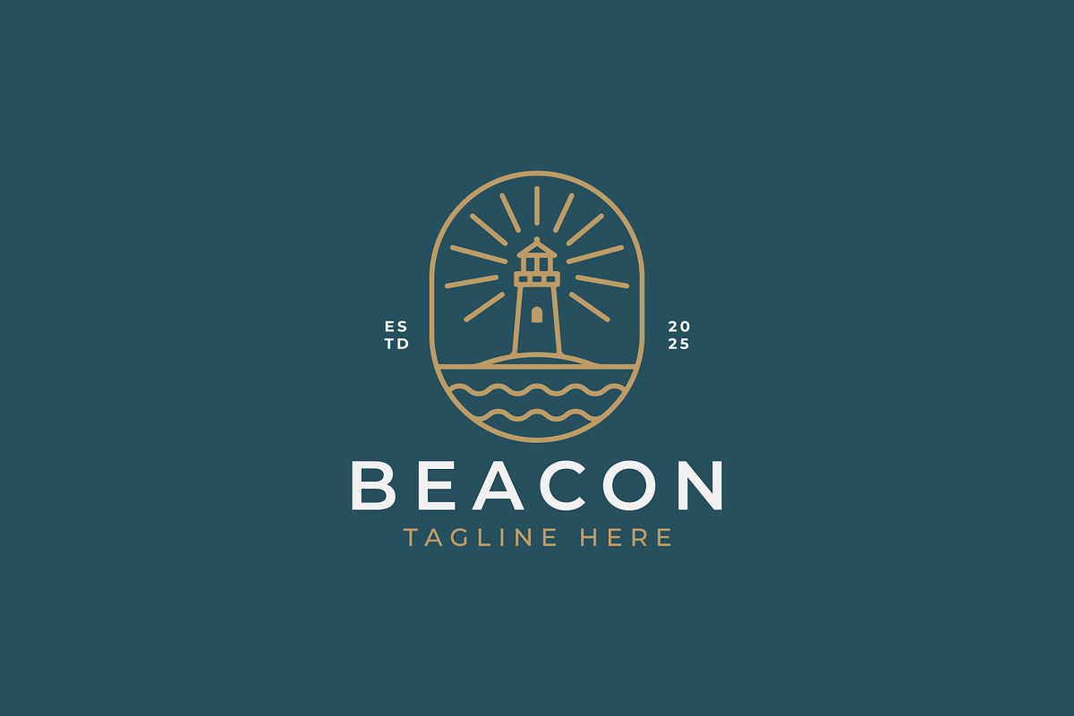 Lighthouse Logo Beacon Harbor, a Branding & Logo Template by Signatoro (Photo 1 of 2)