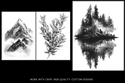 Procreate, landscape design kit, a Brush Add-On by Studio.Valhalla (Thumbnail 2 of 8)