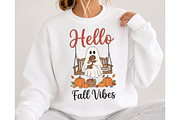 Hello Fall Vibes Ghost PNG, an Object Illustration by DreamCafeArt (Thumbnail 4 of 7)