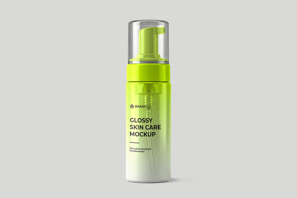 Cosmetic Pump Bottle Mockup, a Packaging Mockup by graphypix (Photo 1 of 4)