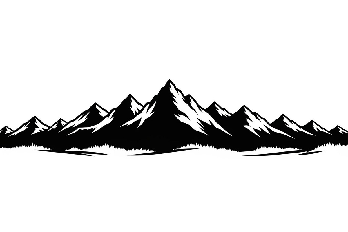 Endless Mountain Horizons Silhouette, a Graphic by musafir_fashion (Photo 11 of 14)