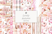 Coquette Autumn Digital Papers, a Pattern Graphic by GlamArtZhanna (Thumbnail 1 of 4)